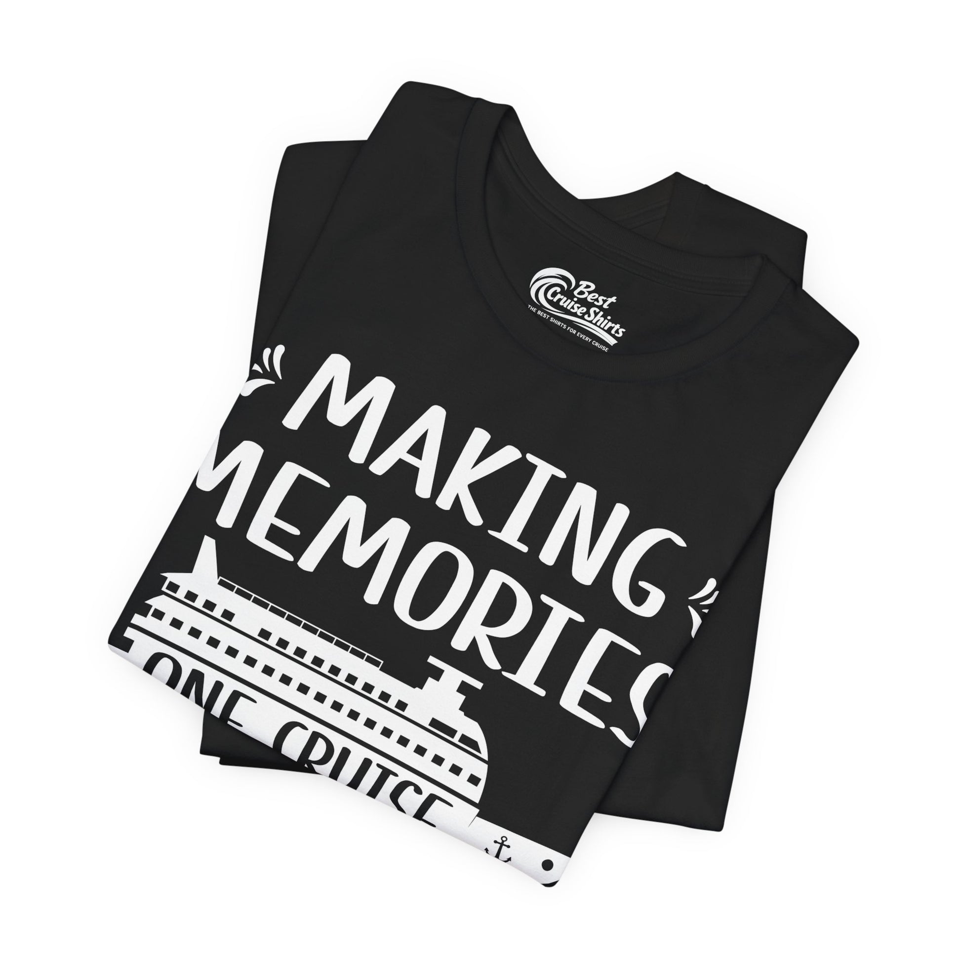 Making Memories One Cruise at a Time Nautical Family Cruise Shirt Premium Tee - View 3 - Best Cruise Shirts
