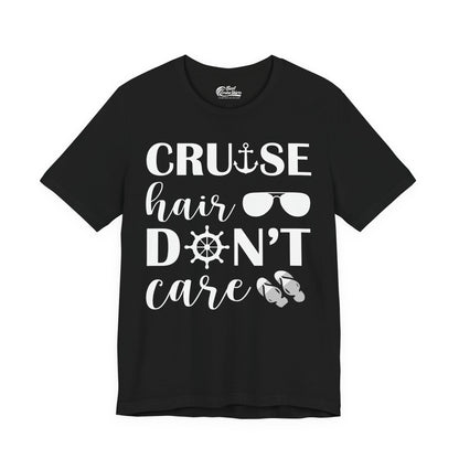 Cruise Hair Don't Care Shirt - Nautical Icons Summer Vacation Tee Premium Tee - Best Cruise Shirts