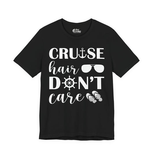 Cruise Hair Don't Care Shirt - Nautical Icons Summer Vacation Tee Premium Tee - Best Cruise Shirts