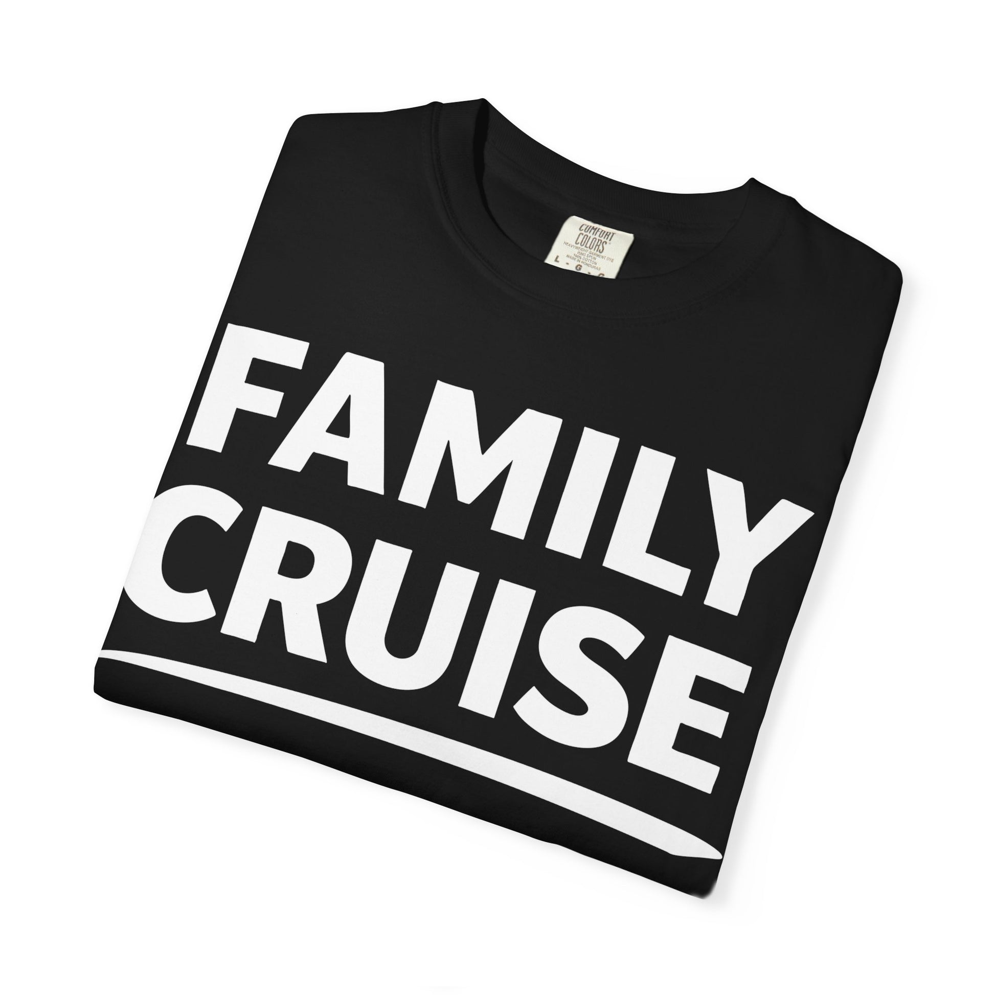 Family Cruise Celebration Bold Lettering Group Trip Shirt Comfort - View 3 - Best Cruise Shirts
