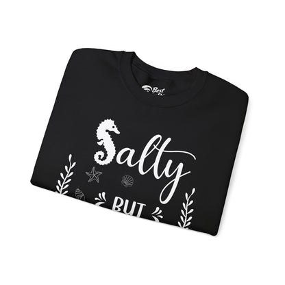 Salty But Sweet Seahorse Ocean Beach Shirt - Whimsical Summer Tee Sweatshirt - View 3 - Best Cruise Shirts