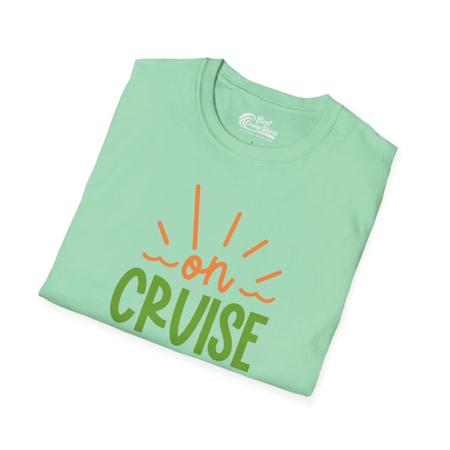 On Cruise Control Shirt - Bold Sunglasses Vacation Relaxation Design — T-Shirt