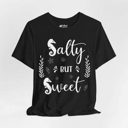 Salty But Sweet Seahorse Ocean Beach Shirt - Whimsical Summer Tee Premium Tee - View 4 - Best Cruise Shirts
