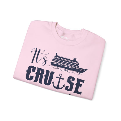 It’s Cruise Time Shirt - Nautical Ship Anchor Wheel Bold Graphic Sweatshirt - View 39 - Best Cruise Shirts