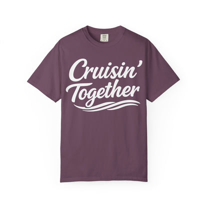Cruisin Together Group Unity Shirt with Bold Script and Wave Design Comfort - View 9 - Best Cruise Shirts