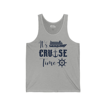 It’s Cruise Time Shirt - Nautical Ship Anchor Wheel Bold Graphic Tank Top - View 4 - Best Cruise Shirts