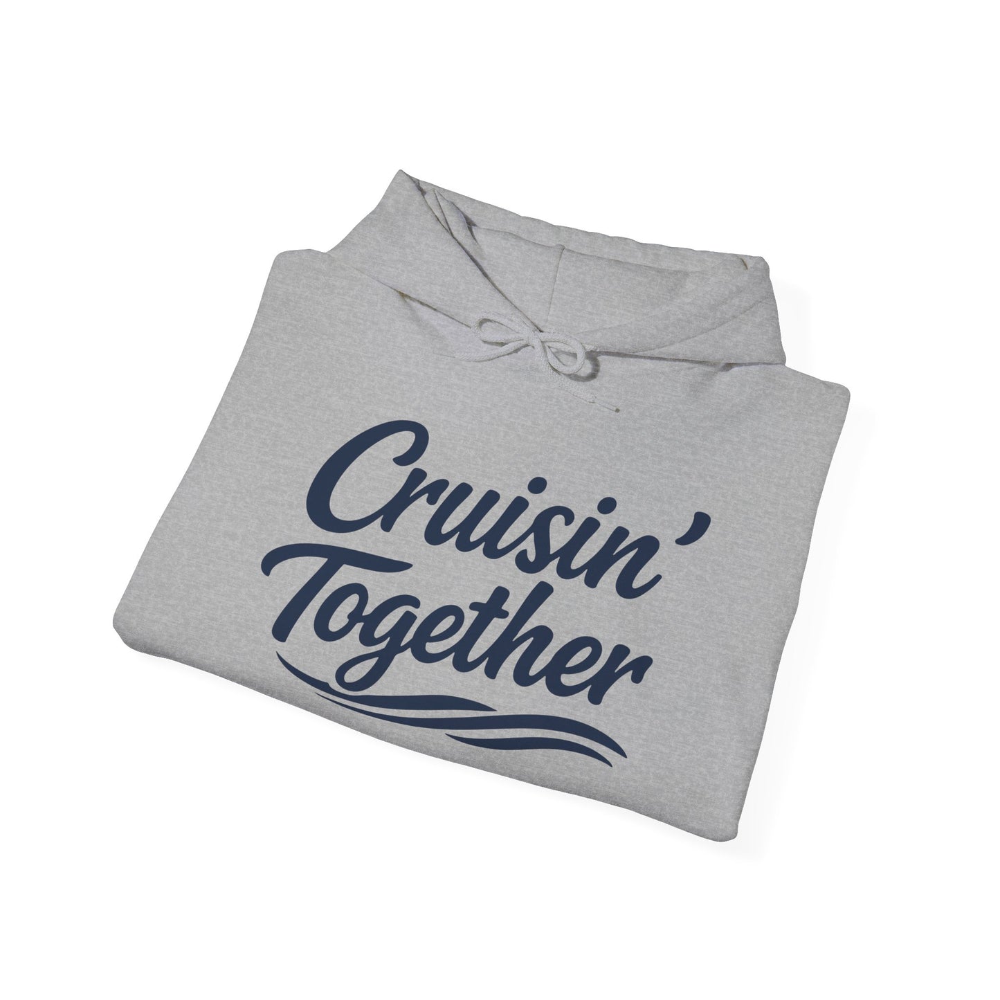 Cruisin Together Group Unity Shirt with Bold Script and Wave Design Hoodie - View 11 - Best Cruise Shirts