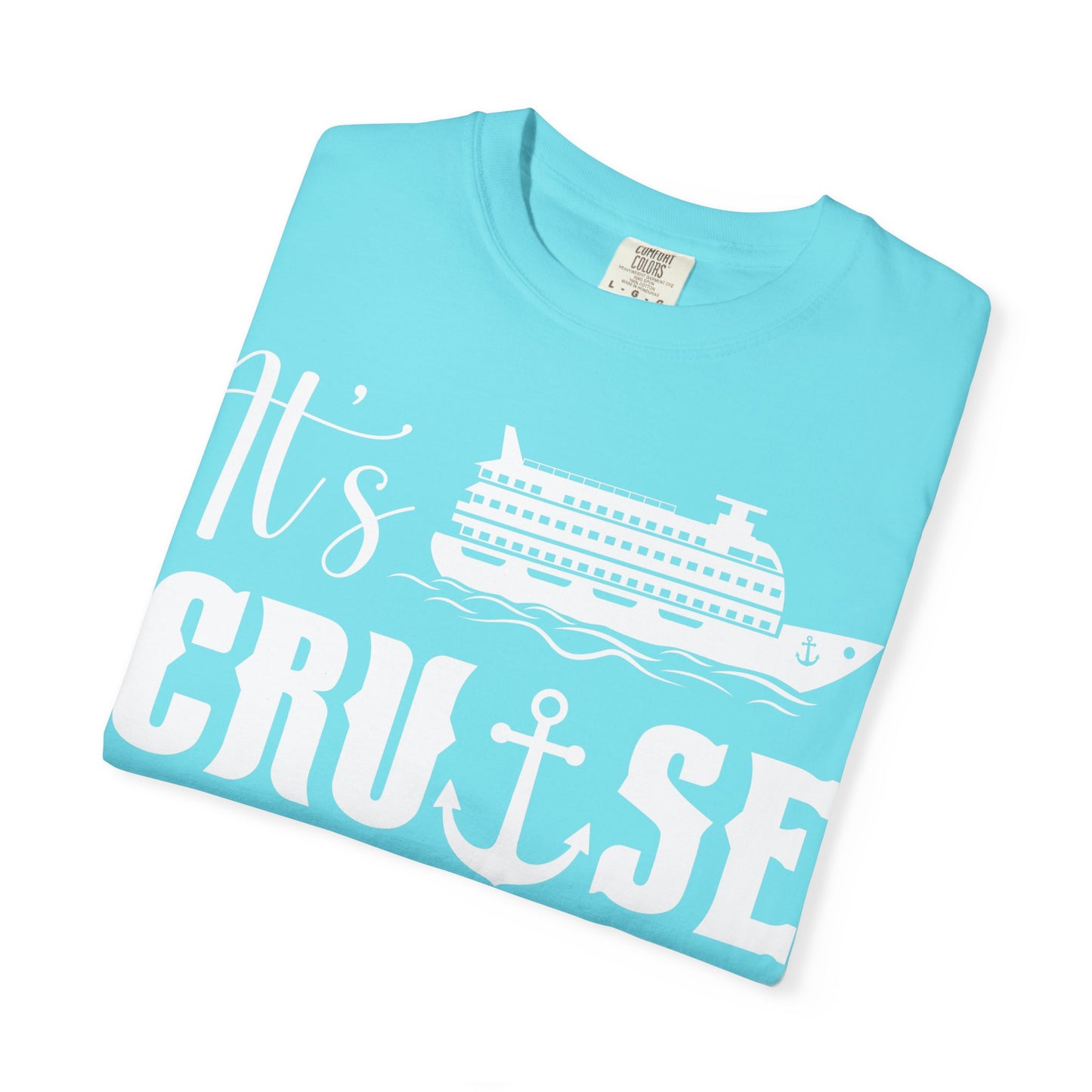 It’s Cruise Time Shirt - Nautical Ship Anchor Wheel Bold Graphic Comfort - View 24 - Best Cruise Shirts