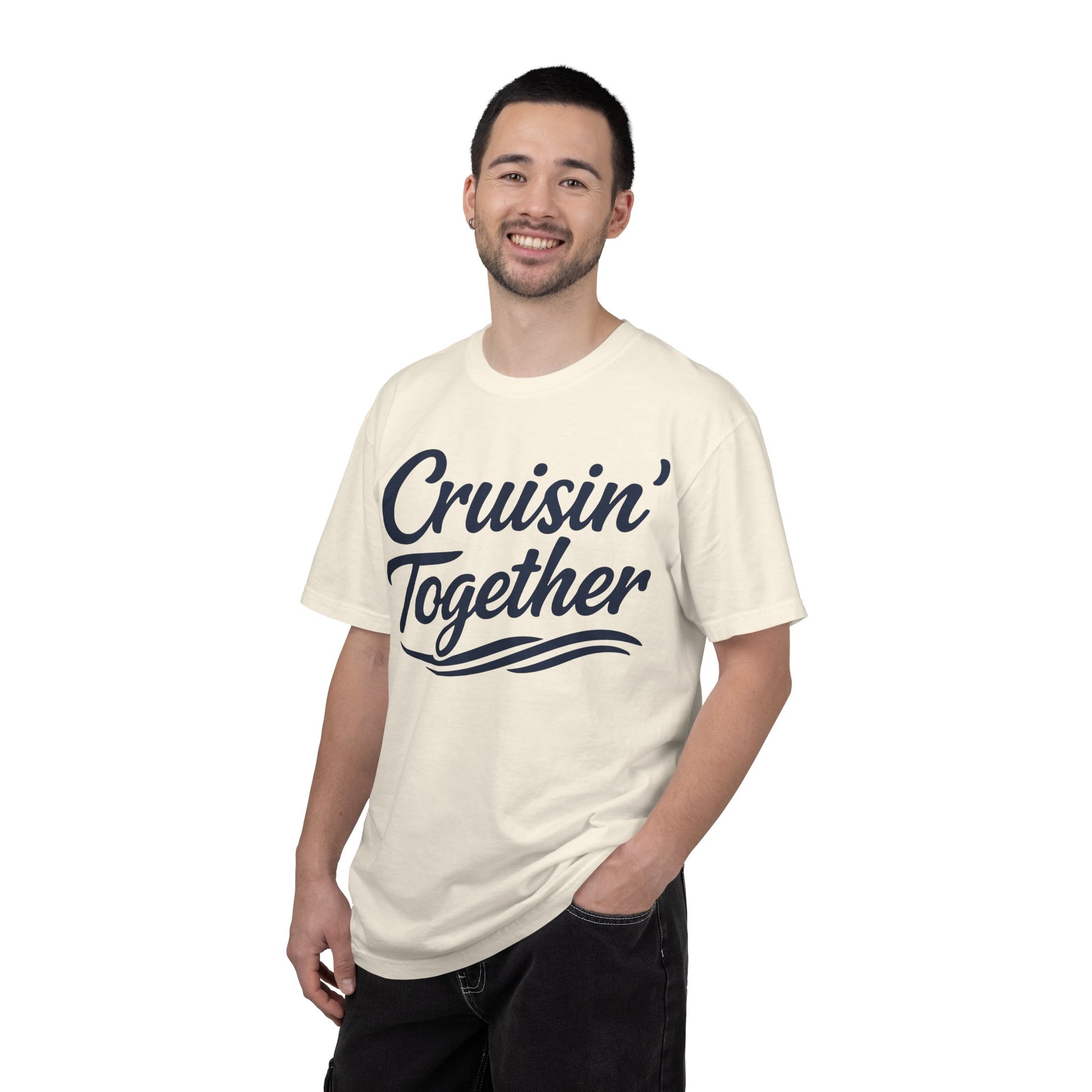 Cruisin Together Group Unity Shirt with Bold Script and Wave Design Comfort - View 15 - Best Cruise Shirts