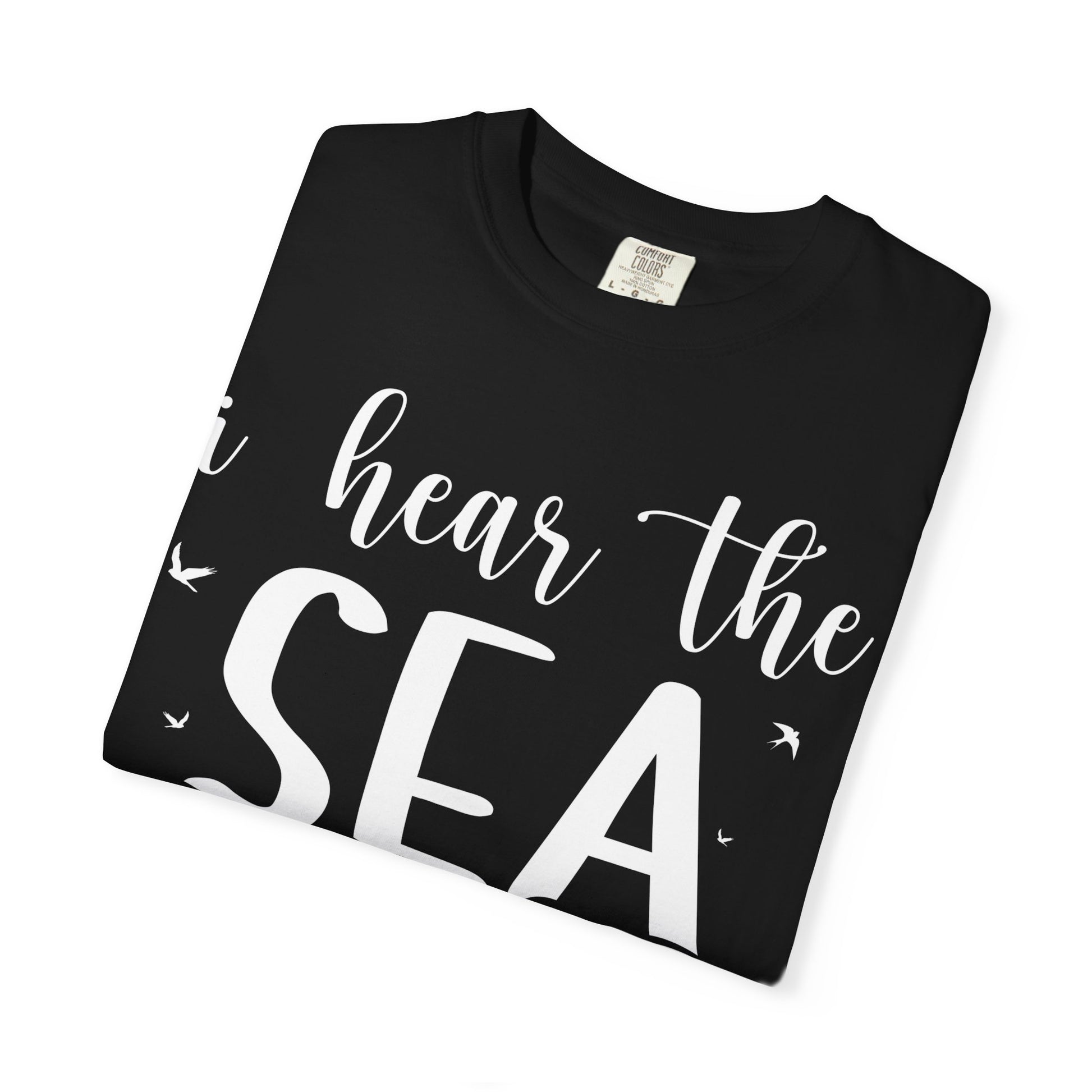 Sea Calling Nautical Beach Quote Shirt With Waves And Birds Art Comfort - View 3 - Best Cruise Shirts