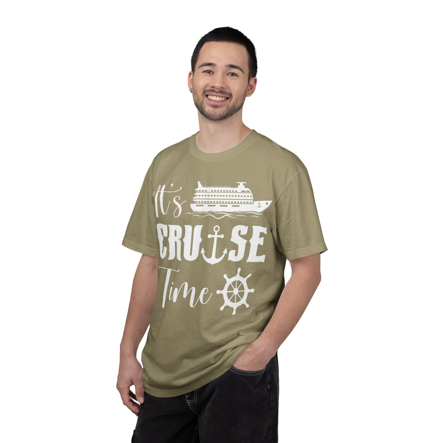 It’s Cruise Time Shirt - Nautical Ship Anchor Wheel Bold Graphic Comfort - View 16 - Best Cruise Shirts