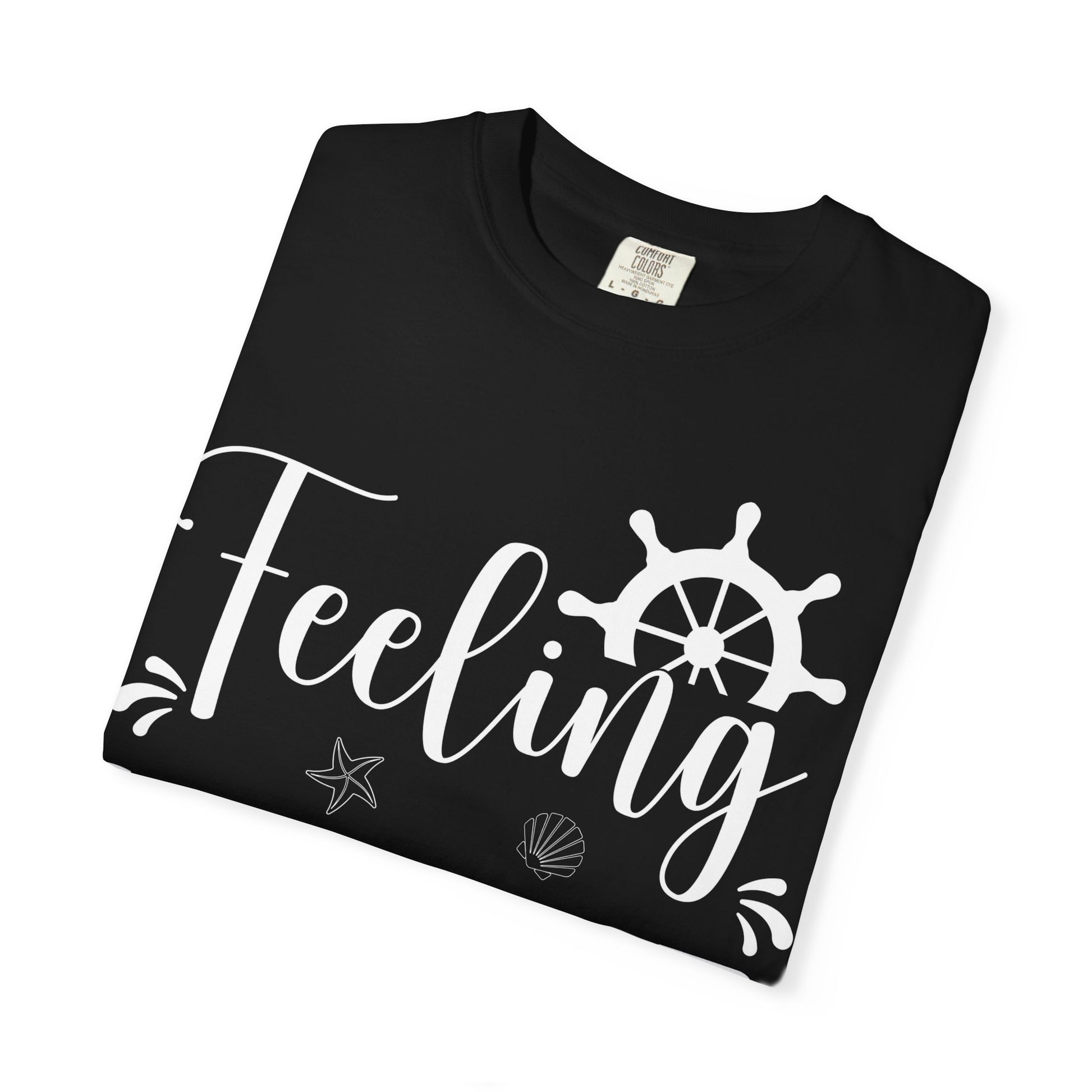 Feeling Nauti Shirt - Nautical Humor with Anchor Ship Wheel Starfish Comfort - View 3 - Best Cruise Shirts
