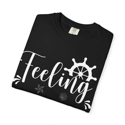 Feeling Nauti Shirt - Nautical Humor with Anchor Ship Wheel Starfish Comfort - View 3 - Best Cruise Shirts