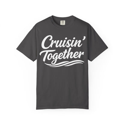 Cruisin Together Group Unity Shirt with Bold Script and Wave Design Comfort - View 6 - Best Cruise Shirts