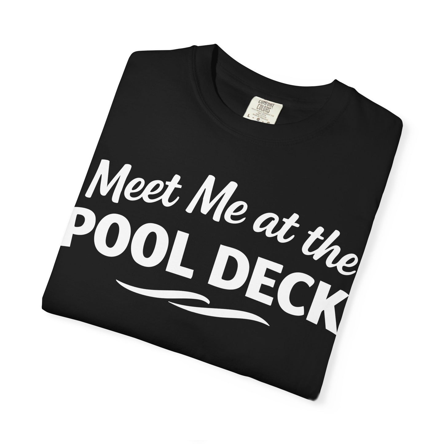 Meet Me At The Pool Deck Bold Fun Poolside Water Wave Shirt Comfort - View 3 - Best Cruise Shirts