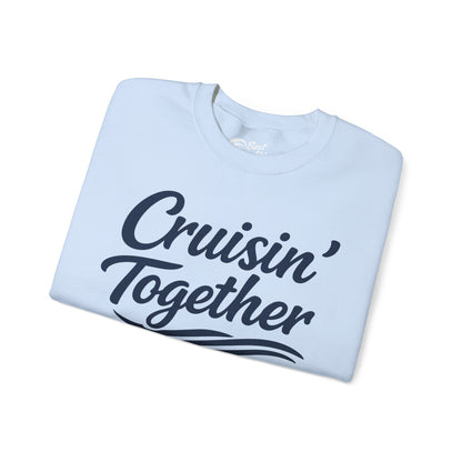 Cruisin Together Group Unity Shirt with Bold Script and Wave Design Sweatshirt - View 26 - Best Cruise Shirts