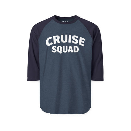 Cruise Squad Shirt - Bold Matching Group Cruise Vacation Tee 3/4 Sleeve - Best Cruise Shirts