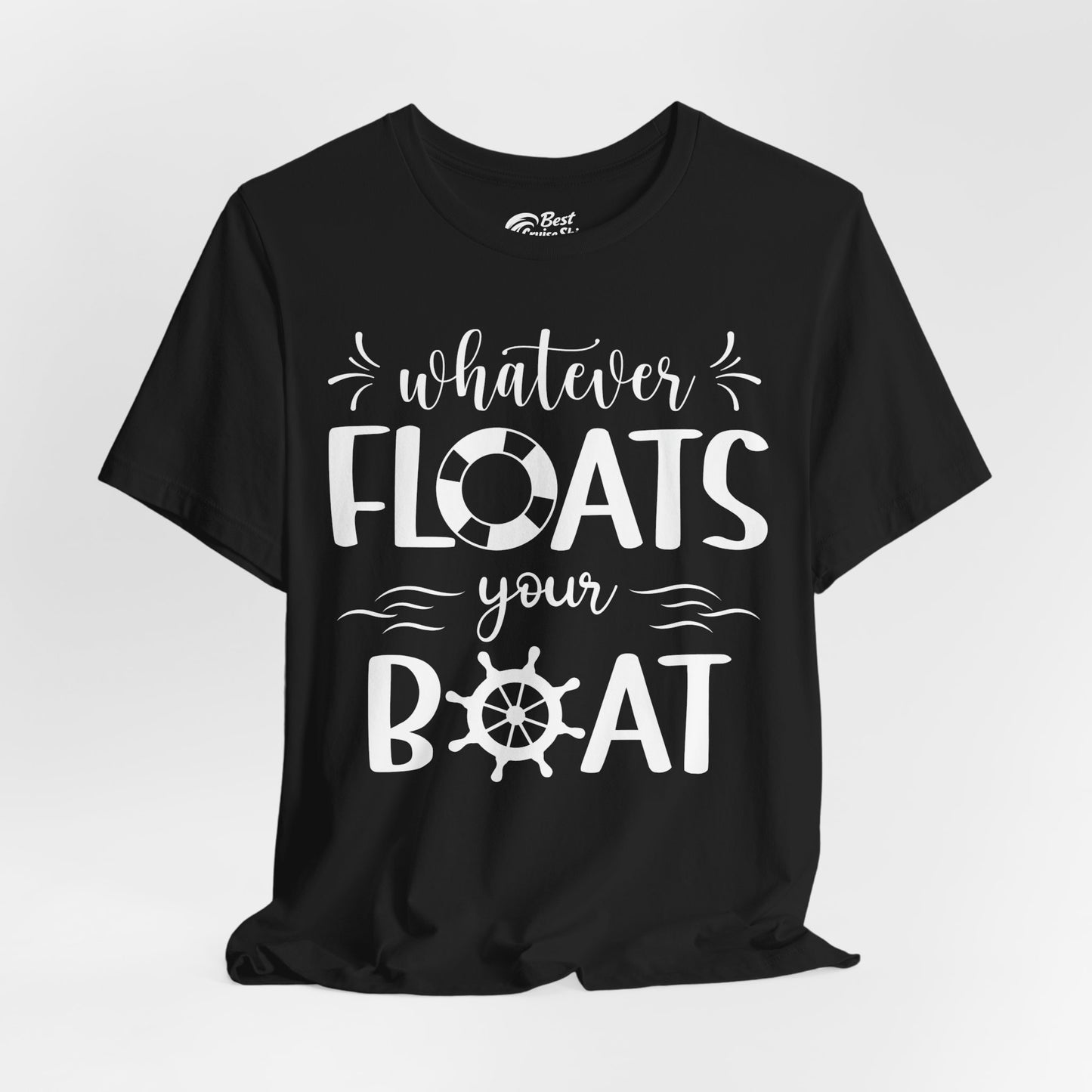 Whatever Floats Your Boat Nautical Humor Shirt With Whimsical Typography Premium Tee - View 4 - Best Cruise Shirts
