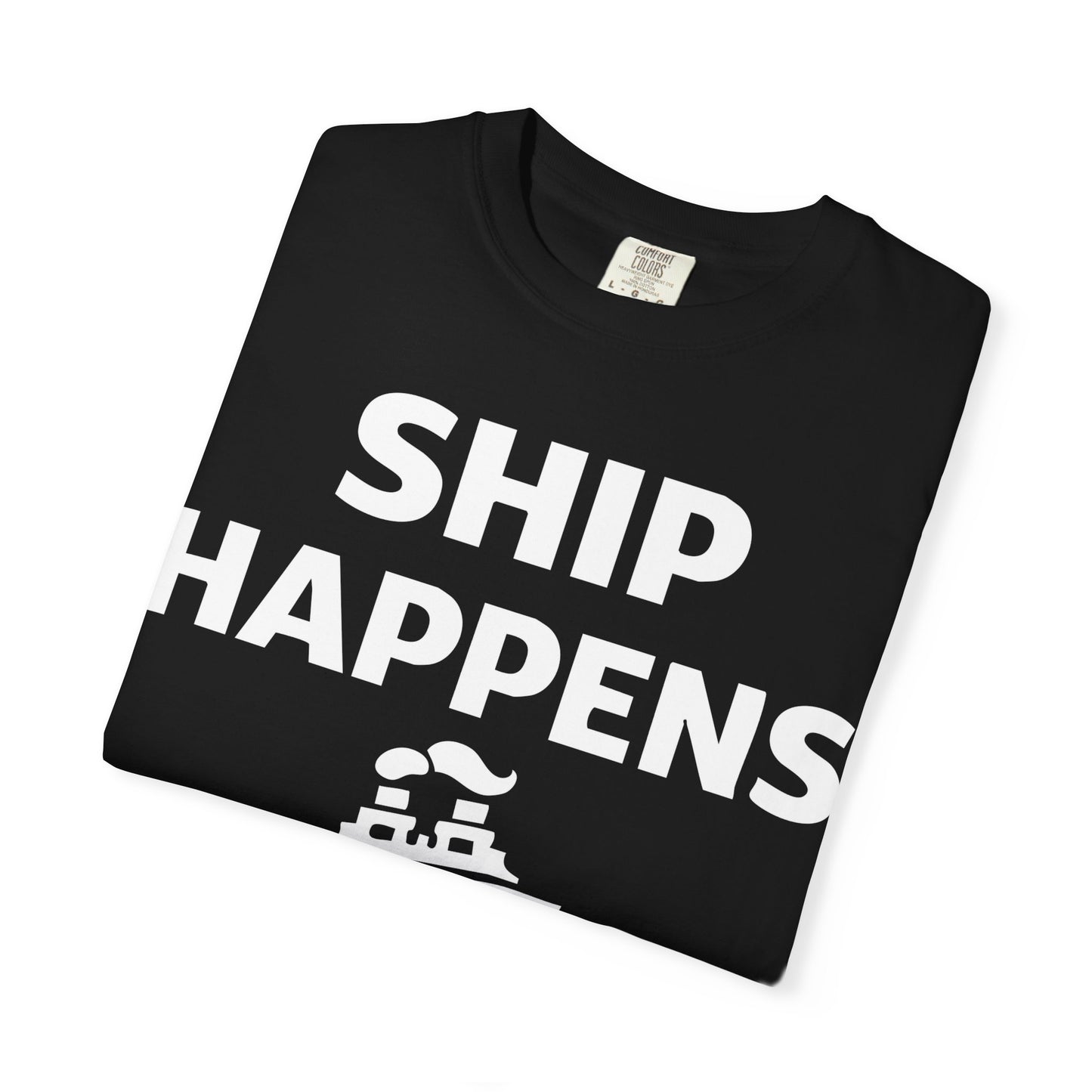 Ship Happens Shirt - Funny Cruise Ship Pun Tee With Simple Ship Graphic Comfort - View 3 - Best Cruise Shirts