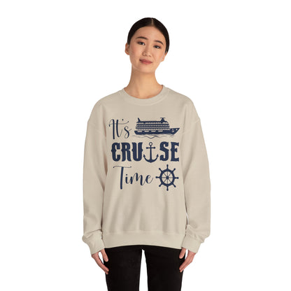 It’s Cruise Time Shirt - Nautical Ship Anchor Wheel Bold Graphic Sweatshirt - View 19 - Best Cruise Shirts