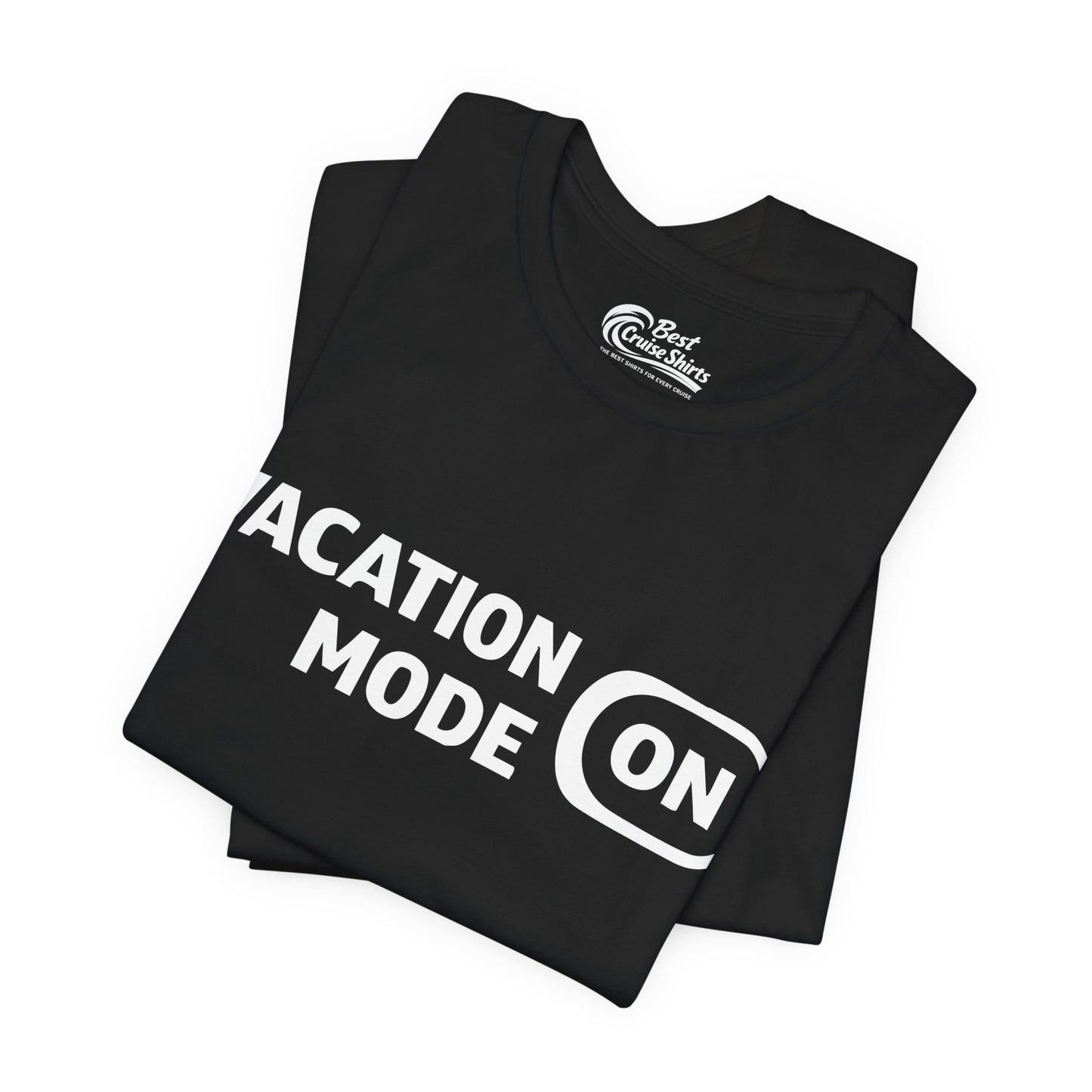 Vacation Mode On Minimalist Switch Graphic Funny Travel Shirt Premium Tee - View 3 - Best Cruise Shirts