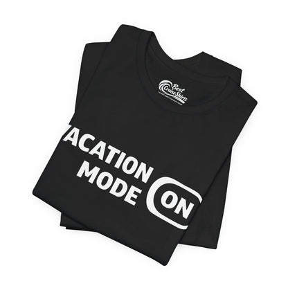 Vacation Mode On Minimalist Switch Graphic Funny Travel Shirt Premium Tee - View 3 - Best Cruise Shirts
