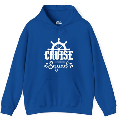 Cruise Squad Shirt - Matching Cruise Group Nautical Apparel (Hoodie) in Royal - Cruise Squad Shirt - Nautical Wheel Matching Cruise Group Tee Design