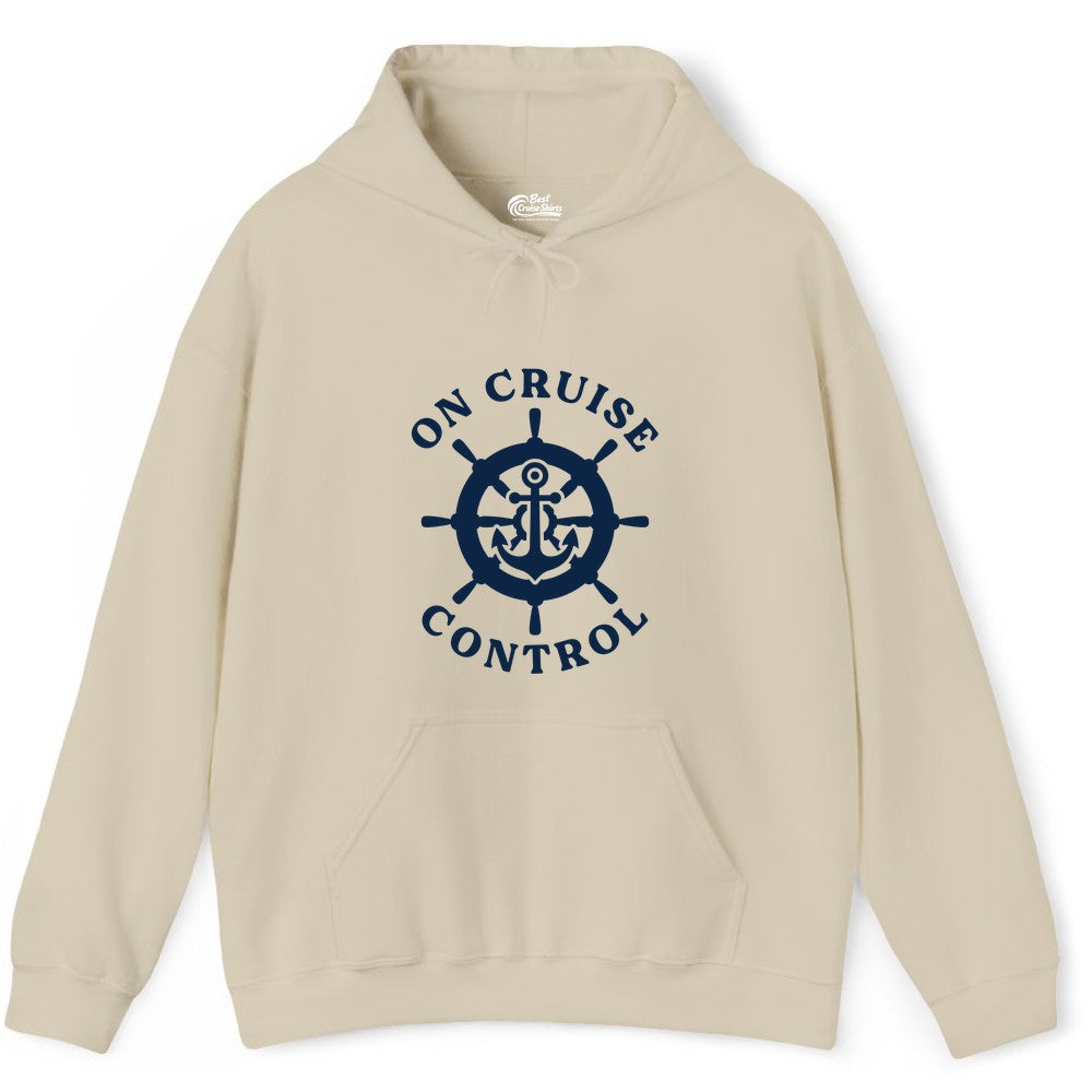 On Cruise Control Nautical Anchor Helm Wheel Cruise Shirt Hoodie - View 7 - Best Cruise Shirts