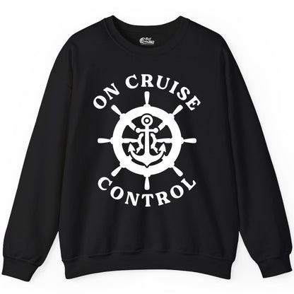 On Cruise Control Nautical Anchor Helm Wheel Cruise Shirt Sweatshirt - View 2 - Best Cruise Shirts