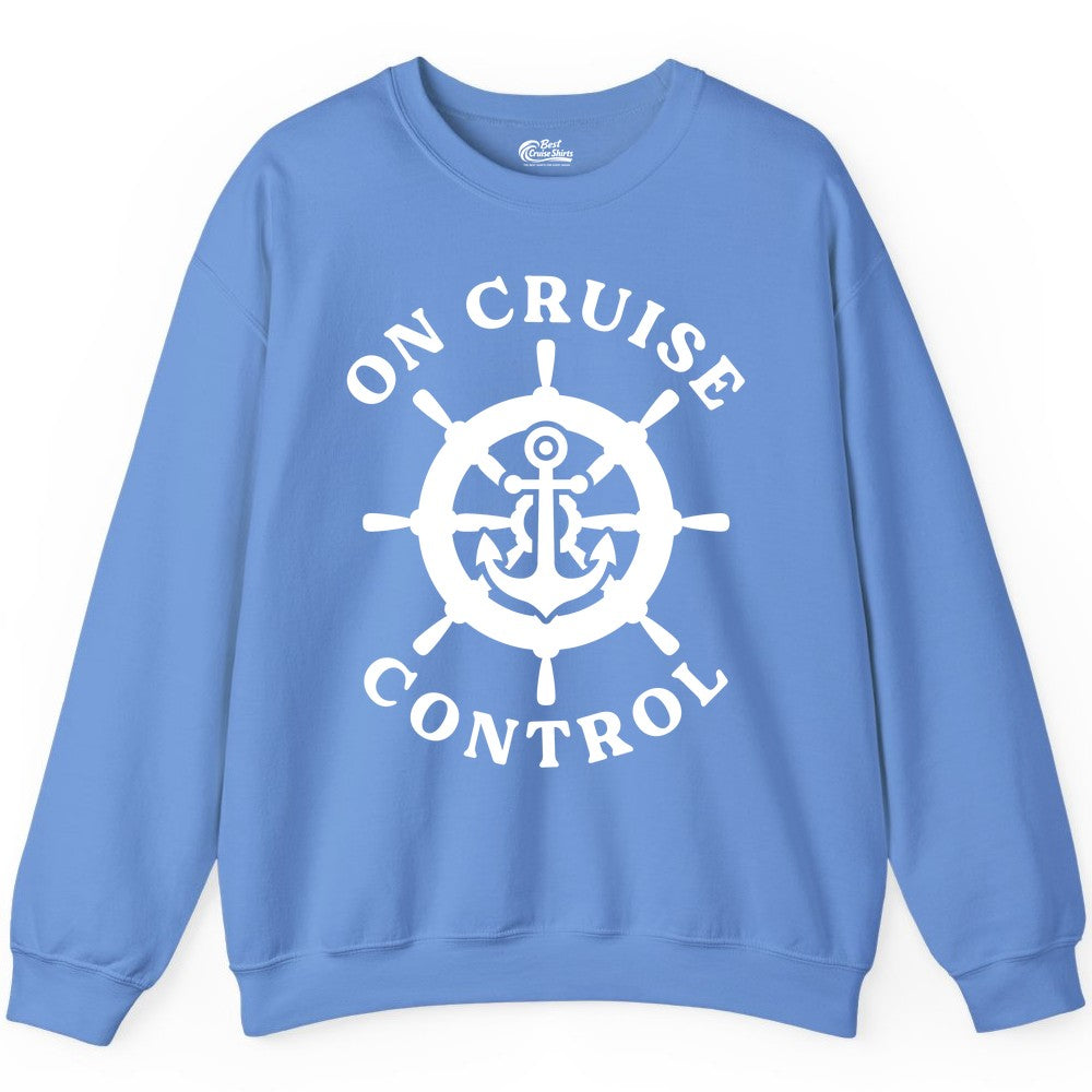 On Cruise Control Nautical Anchor Helm Wheel Cruise Shirt Sweatshirt - View 10 - Best Cruise Shirts