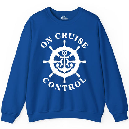 On Cruise Control Nautical Anchor Helm Wheel Cruise Shirt Sweatshirt - View 6 - Best Cruise Shirts