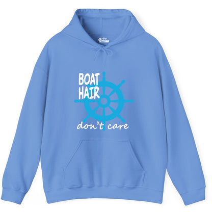 Boat Hair Don't Care Nautical Wheel Shirt for Lake and Marina Hoodie - View 9 - Best Cruise Shirts