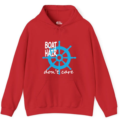 Boat Hair Don't Care Nautical Wheel Shirt for Lake and Marina Hoodie - View 5 - Best Cruise Shirts