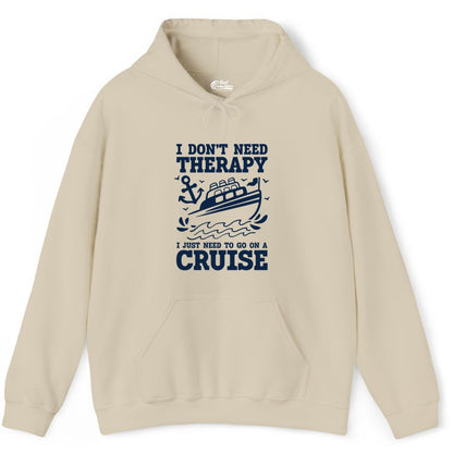 I Need a Cruise Shirt - Funny Cruise Therapy Nautical T-Shirt Design Hoodie - View 7 - Best Cruise Shirts