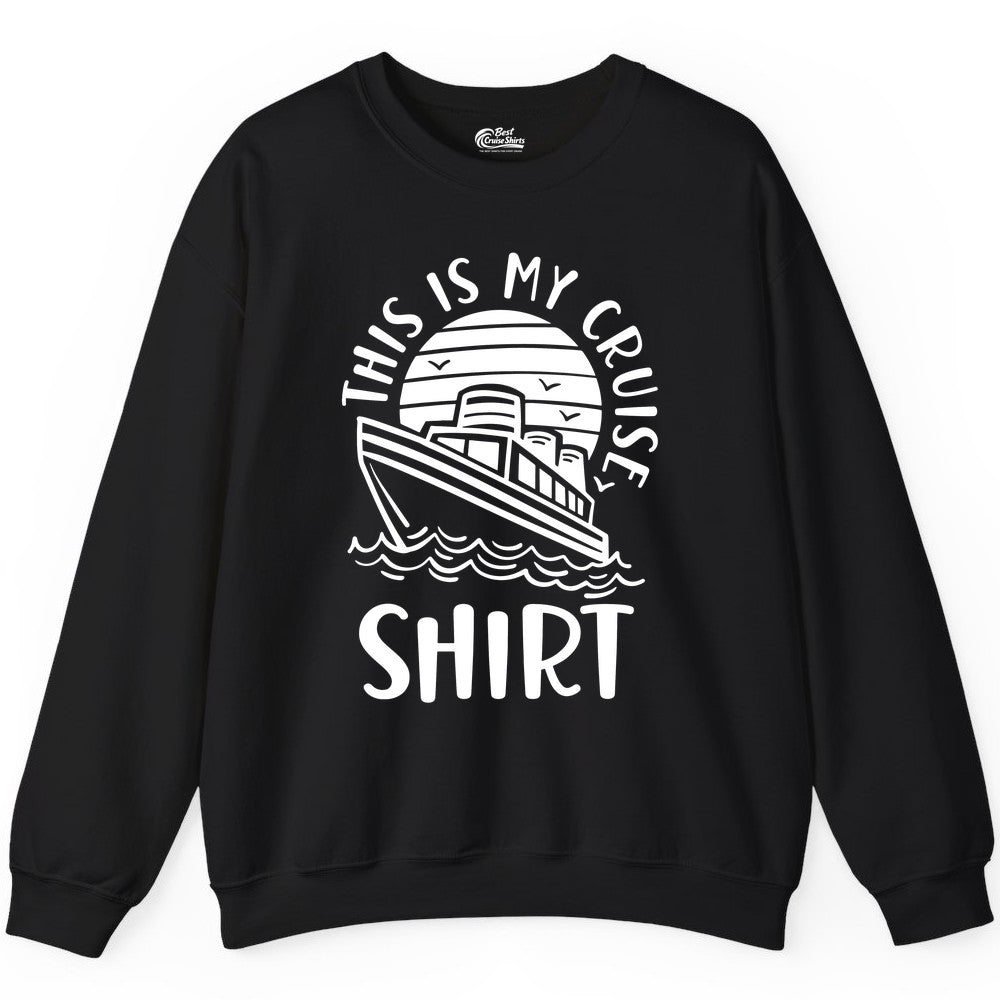 This Is My Cruise Shirt - Funny Cruise Ship Sun Ocean T-Shirt Design Sweatshirt - View 2 - Best Cruise Shirts
