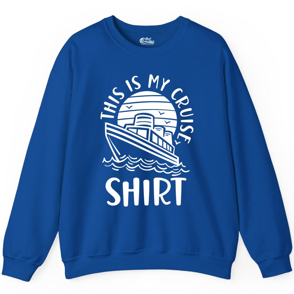 This Is My Cruise Shirt - Funny Cruise Ship Sun Ocean T-Shirt Design Sweatshirt - View 6 - Best Cruise Shirts