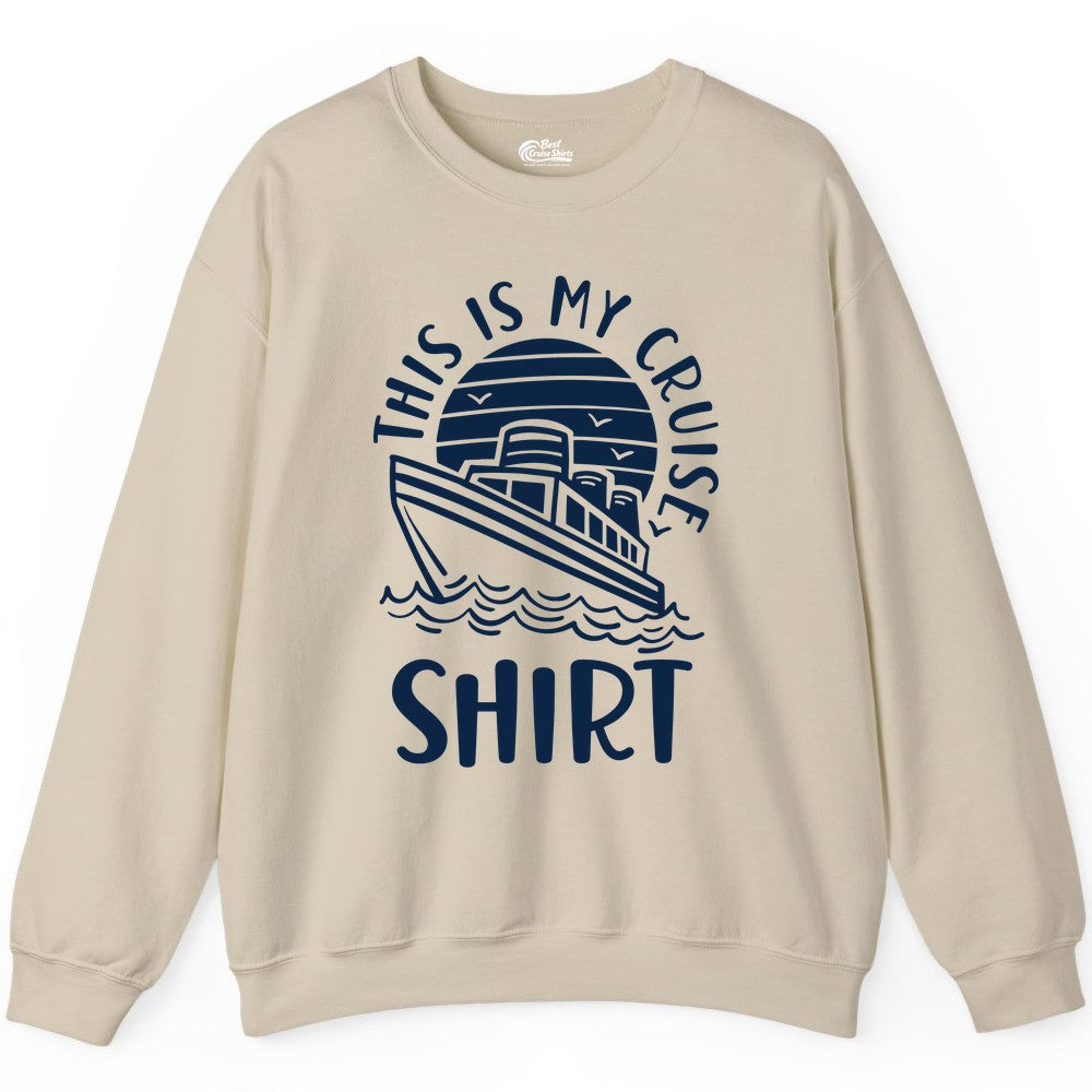 This Is My Cruise Shirt - Funny Cruise Ship Sun Ocean T-Shirt Design Sweatshirt - View 7 - Best Cruise Shirts