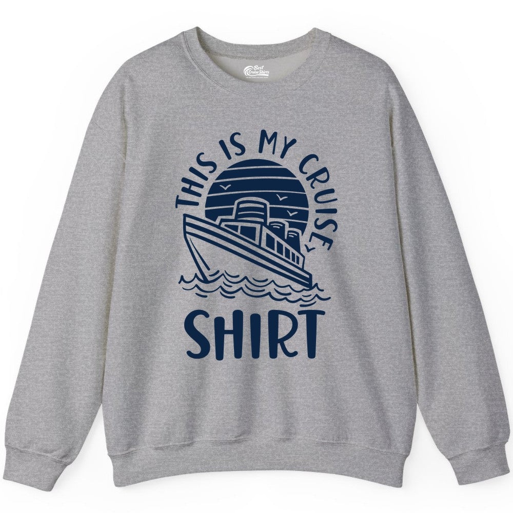 This Is My Cruise Shirt - Funny Cruise Ship Sun Ocean T-Shirt Design Sweatshirt - View 8 - Best Cruise Shirts