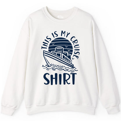 This Is My Cruise Shirt - Funny Cruise Ship Sun Ocean T-Shirt Design Sweatshirt - View 9 - Best Cruise Shirts