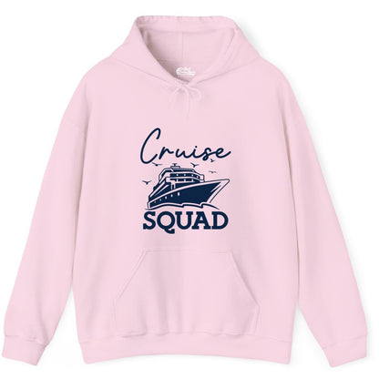 Cruise Squad Shirt - Group Cruise Shirts for Family Vacations (Hoodie) in Light Pink - Cruise Squad Group Travel Shirt Bold Ship Family Friends Tee