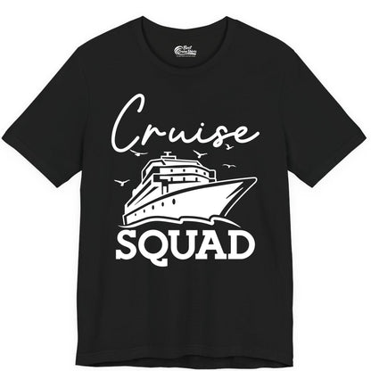 Cruise Squad Shirt - Group Cruise Shirts for Family Vacations (Premium Tee) in Black - Cruise Squad Group Travel Shirt Bold Ship Family Friends Tee