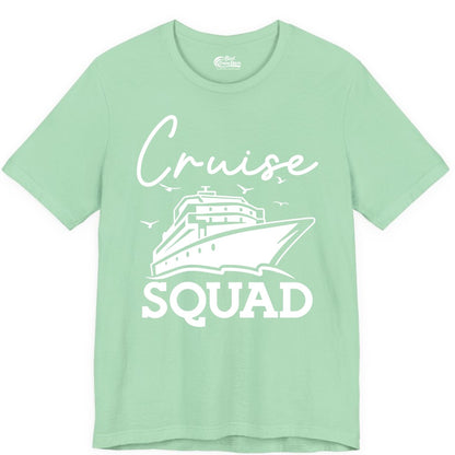 Cruise Squad Shirt - Group Cruise Shirts for Family Vacations (Premium Tee) in Mint - Cruise Squad Group Travel Shirt Bold Ship Family Friends Tee