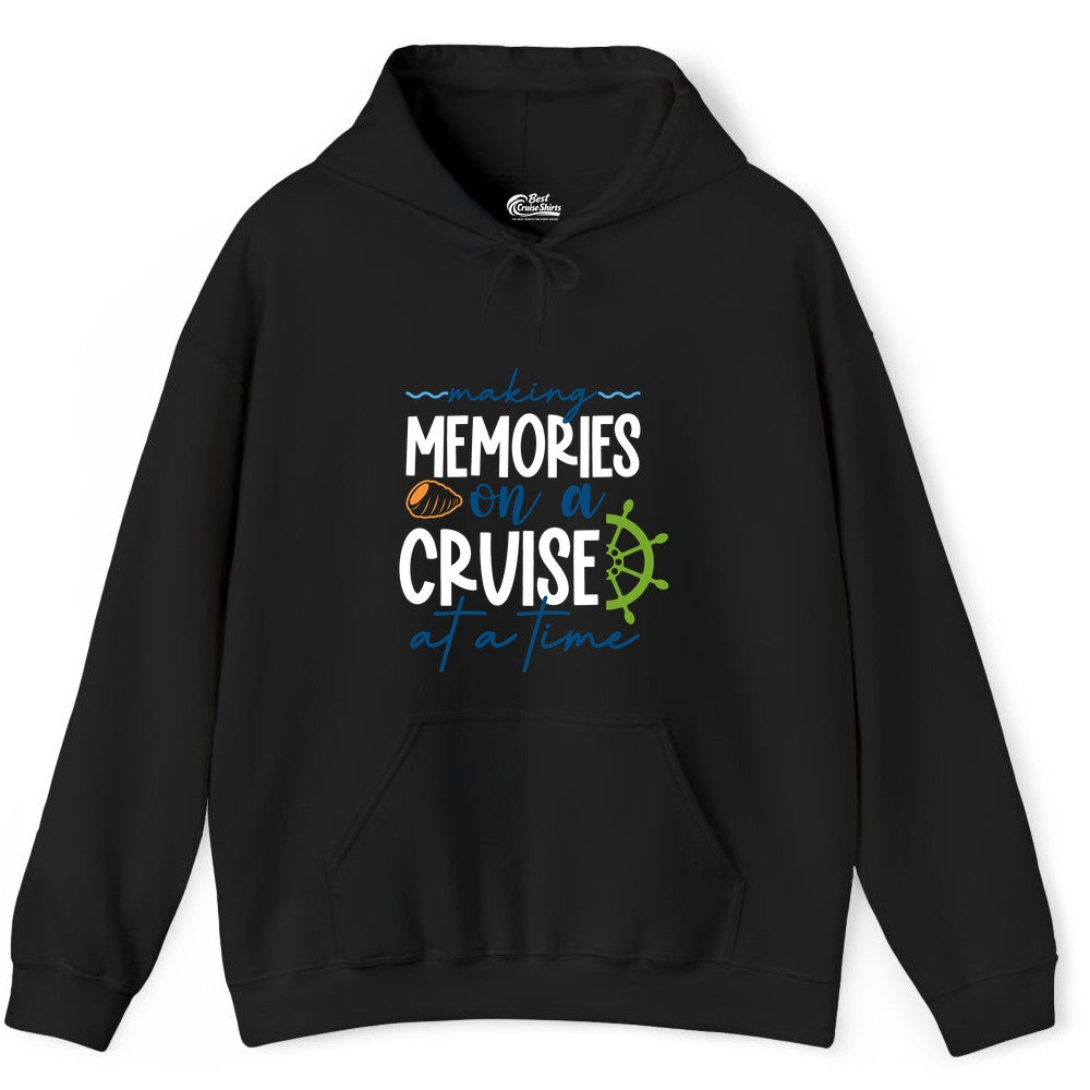 Making Memories Cruise Shirt - Nautical Cruise Vacation Apparel (Hoodie) in Black - Making Memories on a Cruise Nautical Family Vacation Shirt