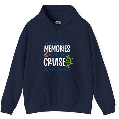 Making Memories Cruise Shirt - Nautical Cruise Vacation Apparel (Hoodie) in Navy - Making Memories on a Cruise Nautical Family Vacation Shirt