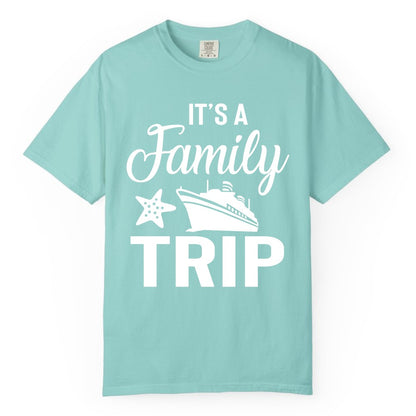 Family Cruise Shirt - Matching Family Vacation Shirts for Cruise Trips (Comfort Color) in Chalky Mint - Family Cruise Trip Shirt - Nautical Matching Family Vacation Tee Design