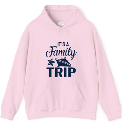 Family Cruise Shirt - Matching Family Vacation Shirts for Cruise Trips (Hoodie) in Light Pink - Family Cruise Trip Shirt - Nautical Matching Family Vacation Tee Design