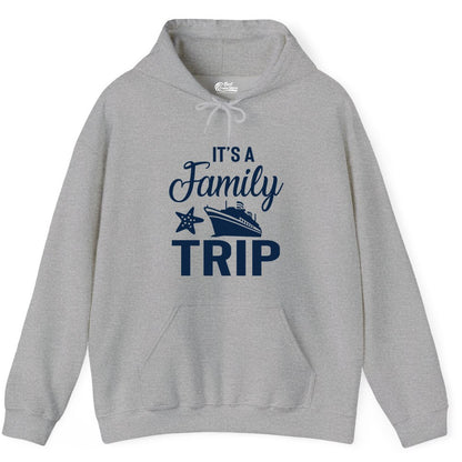 Family Cruise Shirt - Matching Family Vacation Shirts for Cruise Trips (Hoodie) in Sport Grey - Family Cruise Trip Shirt - Nautical Matching Family Vacation Tee Design