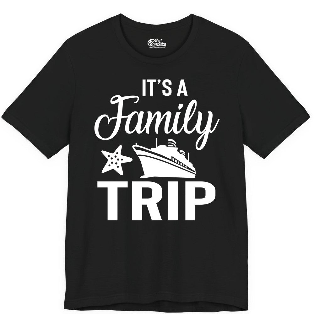 Family Cruise Shirt - Matching Family Vacation Shirts for Cruise Trips (Premium Tee) in Black - Family Cruise Trip Shirt - Nautical Matching Family Vacation Tee Design