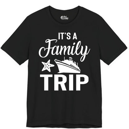 Family Cruise Shirt - Matching Family Vacation Shirts for Cruise Trips (Premium Tee) in Black - Family Cruise Trip Shirt - Nautical Matching Family Vacation Tee Design