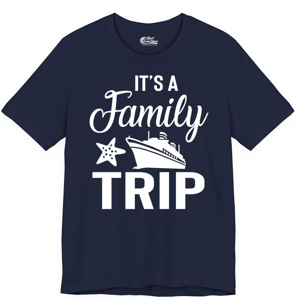 Family Cruise Shirt - Matching Family Vacation Shirts for Cruise Trips (Premium Tee) in Navy - Family Cruise Trip Shirt - Nautical Matching Family Vacation Tee Design